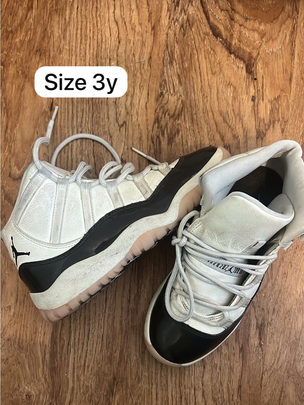 Jordan Kids White and Black High-Top Sneakers